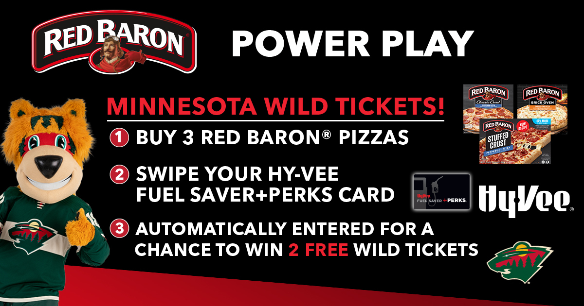 Minnesota Wild Red Baron Pizza Power Play Sweepstakes Official Rules